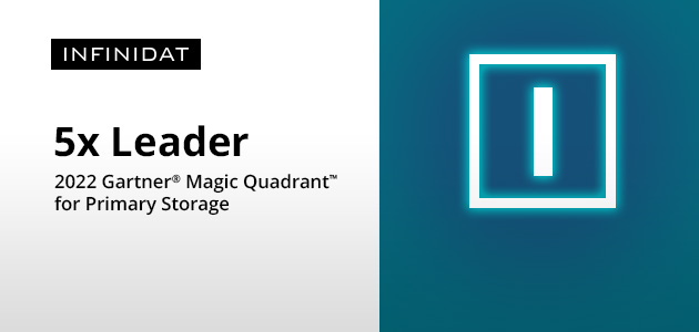 Infinidat е обявен за лидер за 5-та поредна година в магическия квадрант на Gartner® 2022 за Primary StorageInfinidat