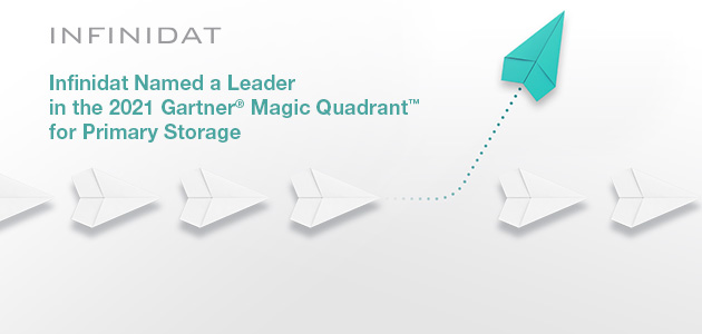 Infinidat е обявен за лидер за трета поредна година в Gartner® Magic Quadrant ™ 2021 за Primary Storage