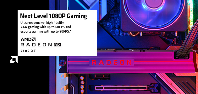 Графична карта AMD Radeon™ RX 5500 XT. 1080P гейминг от следващо ниво!