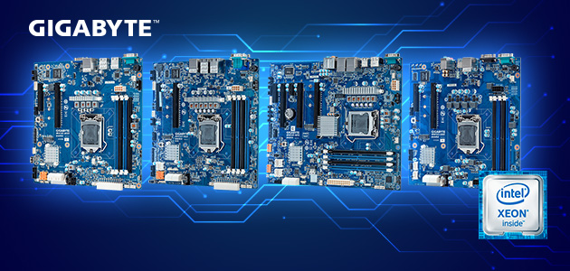 Дъната за сървъри на GIGABYTE са готови за новите процесори Intel® Xeon® E-2200